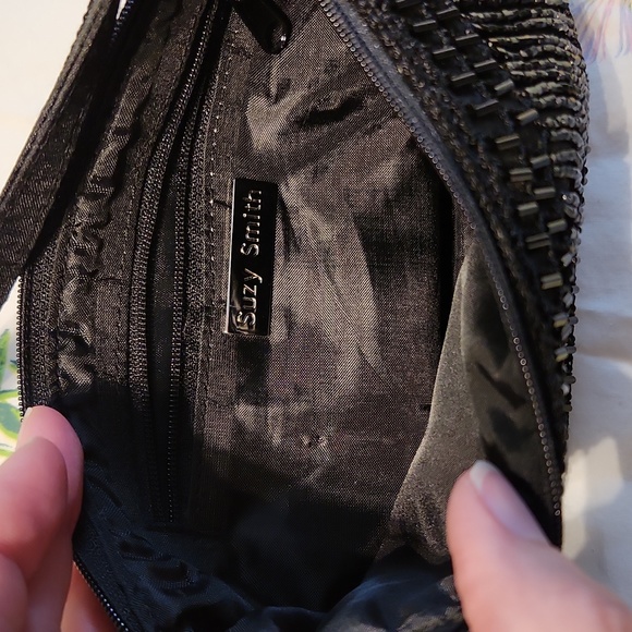 Black beaded evening bag - Picture 4 of 7